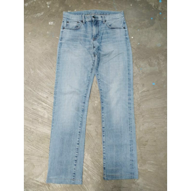 Uniqlo Washing Selvedge กางเกงยีนแท้ Shopee Thailand