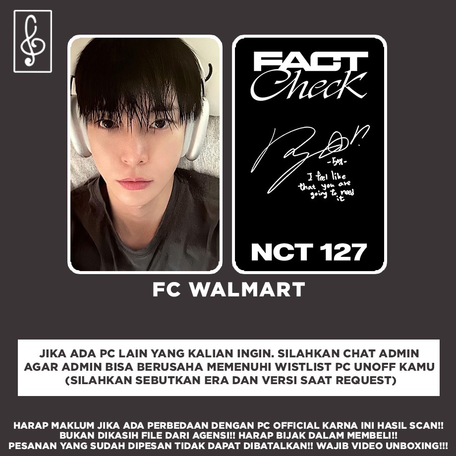 NCT] DOYOUNG FACT CHECK D2C EXCLUSIVE WALMART PHOTOCARD UNOFFICIAL