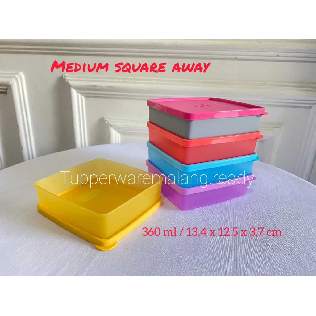 กล่องข้าว/ TUPPERWARE MEDIUM SQUARE AWAY | Shopee Thailand