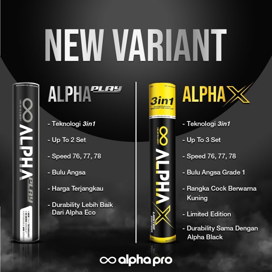 ลูกขนไก่ Alpha PLAY 3 in 1 | อัลฟ่า เพลย์ 3 ใน 1 | ขนห่าน ORIGINAL ...