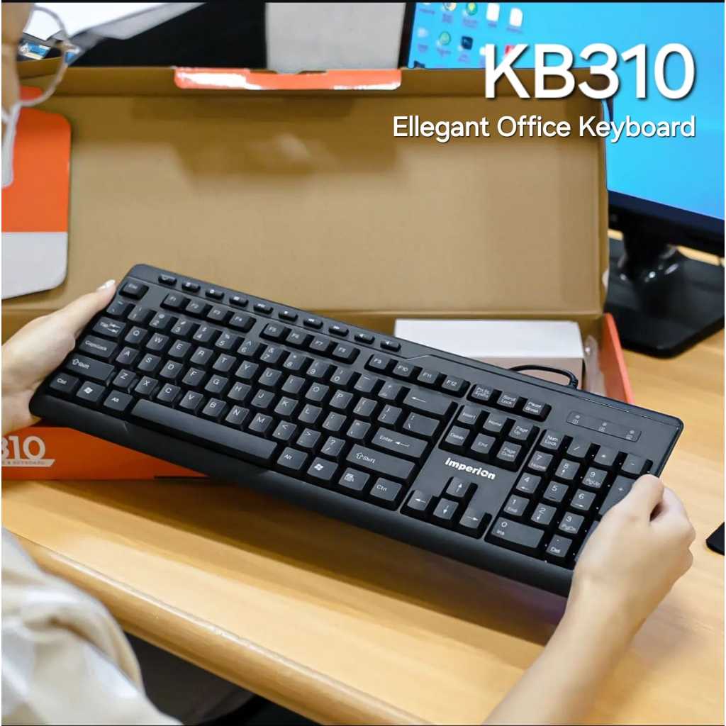 คีย์บอร์ด USB มัลติมีเดีย Imperion KB-310 Slim | Shopee Thailand