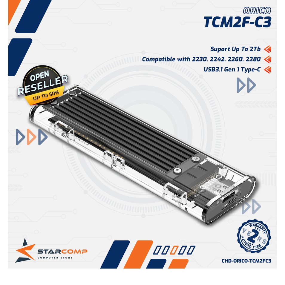 ORICO TCM2F-C3 กล่องใส่ SSD M.2 SATA NGFF Type C กรณี | Shopee Thailand
