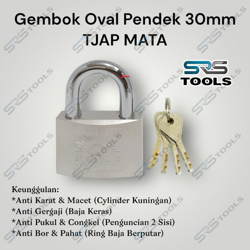 Mata 30 มม. คอสั้นซาติน Oval Keylock Eye Lock - เด็ก Home Lock 4 30 มม. ...