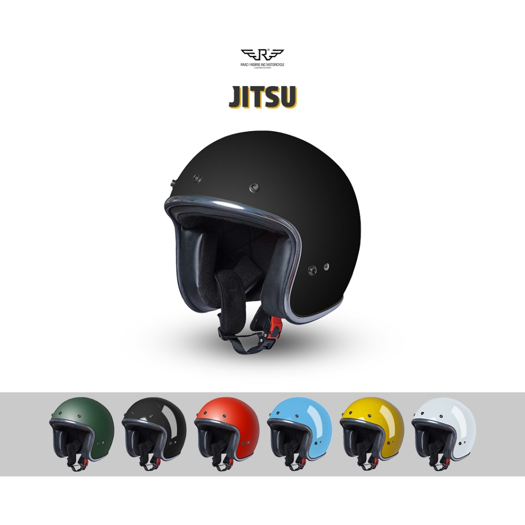 หมวกกันน็อค Rimoc Jitsu/หมวกกันน็อค/หมวกกันน็อคย้อนยุค | Shopee Thailand