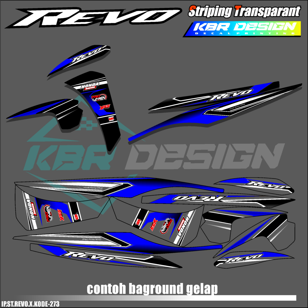 REVO X HONDA MOTORCYCLE STRIPING STICKER REVO | Shopee Thailand