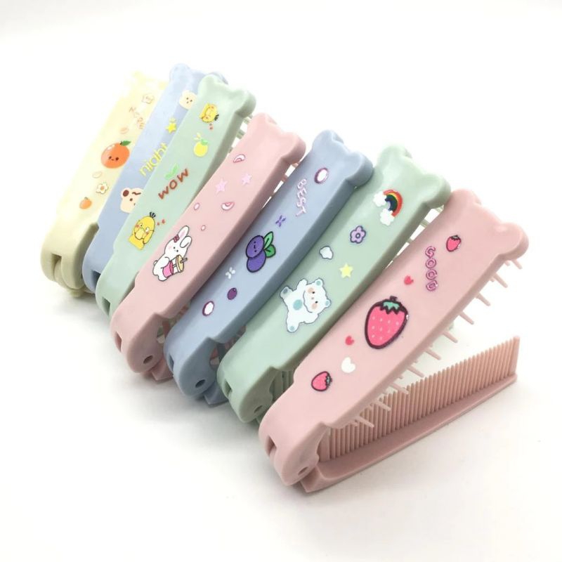 PORTABLE CHARACTER FOLDING COMB / FOLDING HAIR COMB CHARACTER FOLDING ...