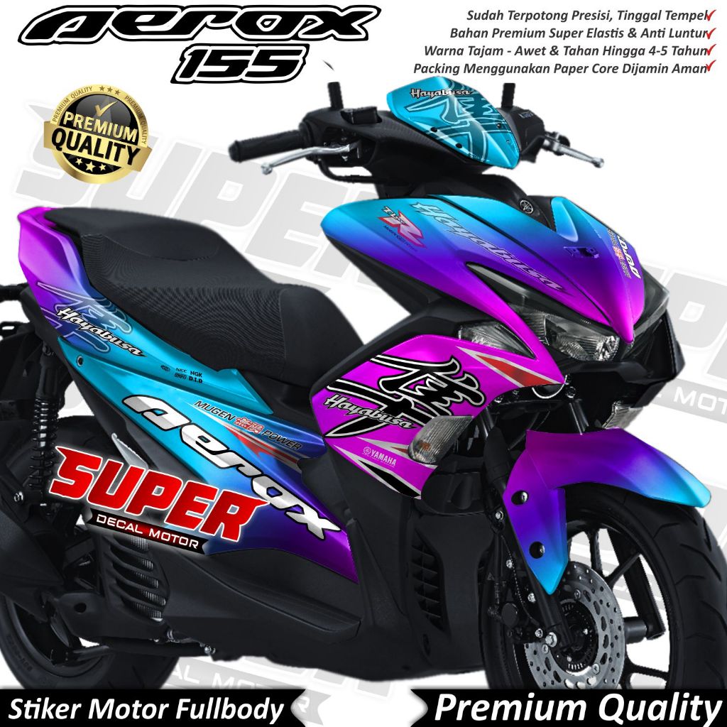 Yamaha Aerox Old Motorcycle Decal Sticker Full Body Color Variations ...