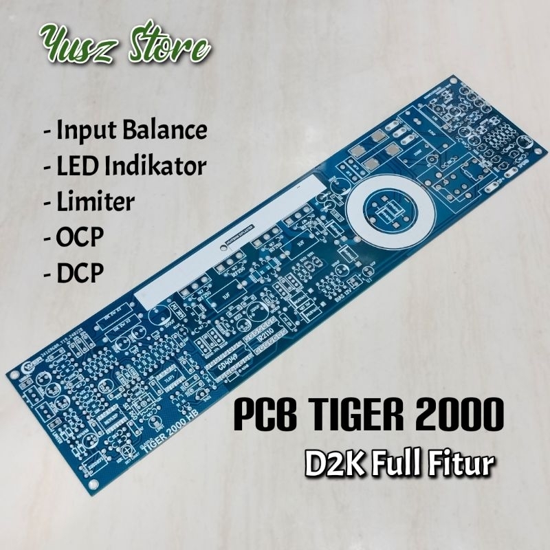 Pcb D2K Tiger 2000 HB คุณสมบัติเต็มรูปแบบเครื่องขยายสัญญาณไฟ Halfbridge ...