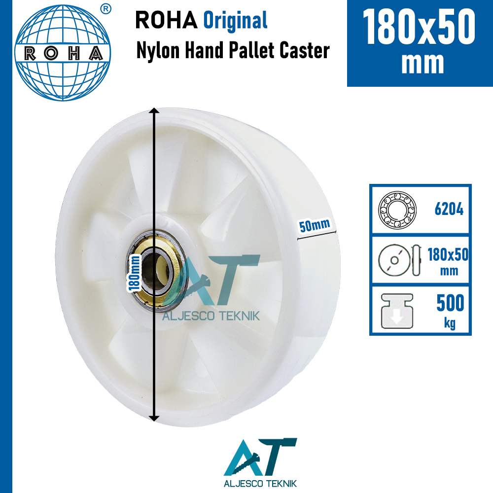 180 X 50 MM NYLON PALLET HAND PALLET WHEELS | Shopee Thailand