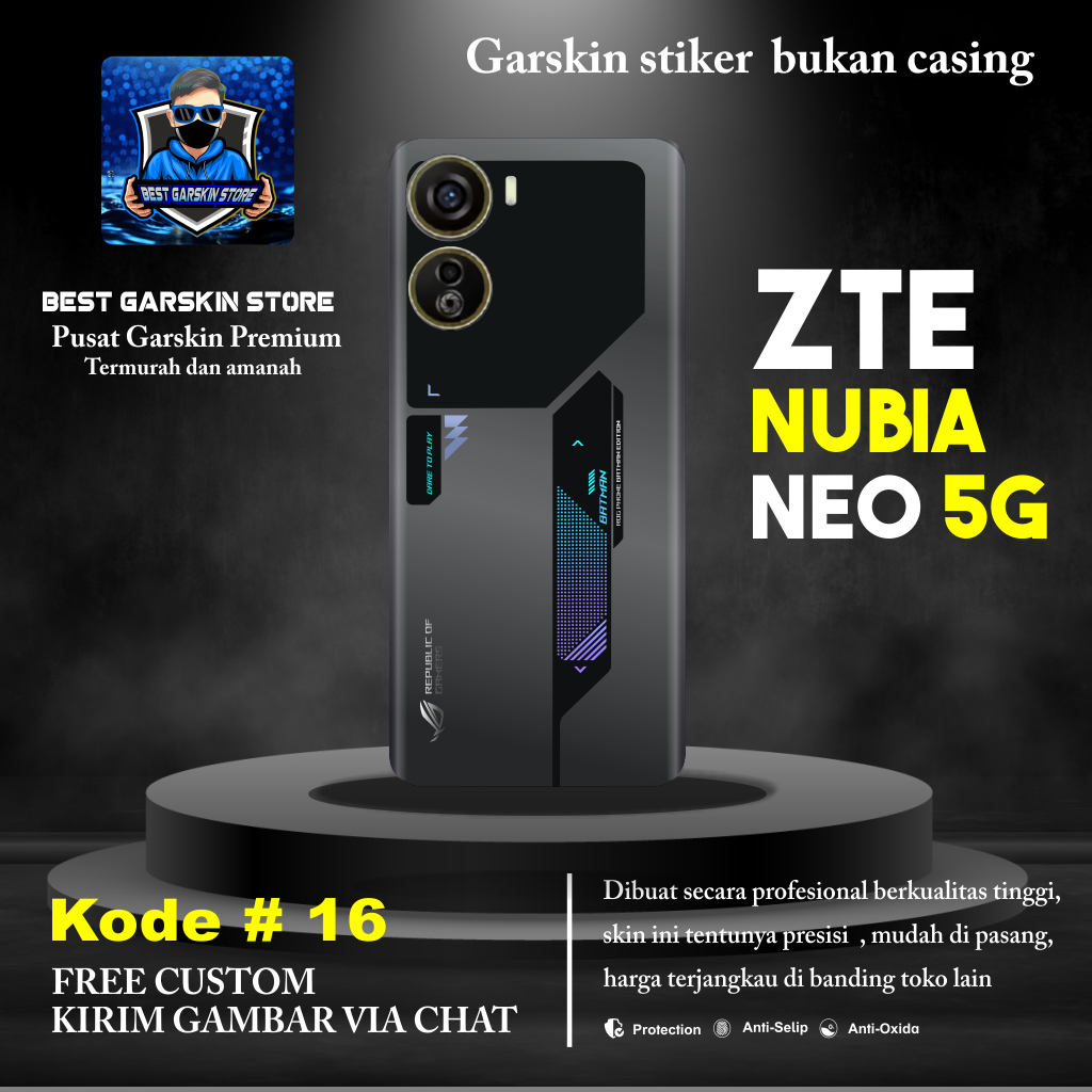 (บรรจุ 2 ชิ้น) Garskin Zte Nubia Neo 5G Protector Sticker Motif 16-20 ...