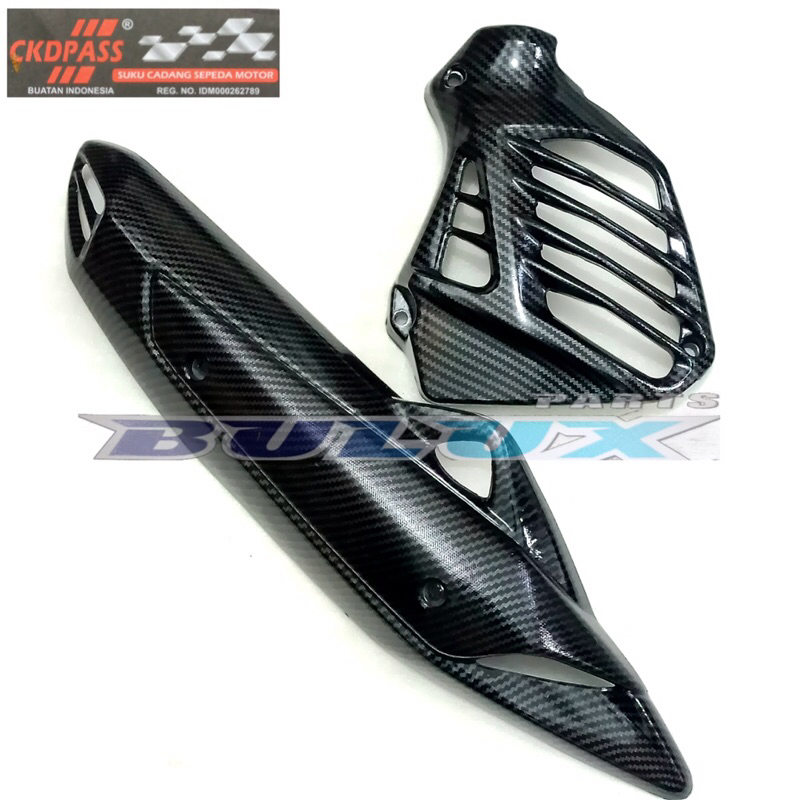 ฝาครอบความปลอดภัย SHIELD MUFFLER RADIATOR CARBON NMAX OLD OLD 2015 2016 ...
