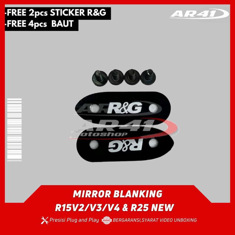 Replika ปิดกระจก/กระจก Blanking R25 ใหม่/R15 V3 V4 แบบจําลอง R&G ...