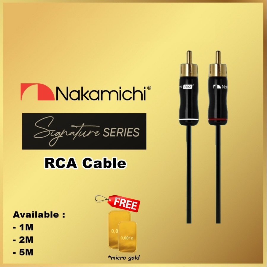 Nakamichi RCA เป็น RCA Nakamiichi Signature Series สาย RCA สายสัญญาณ ...