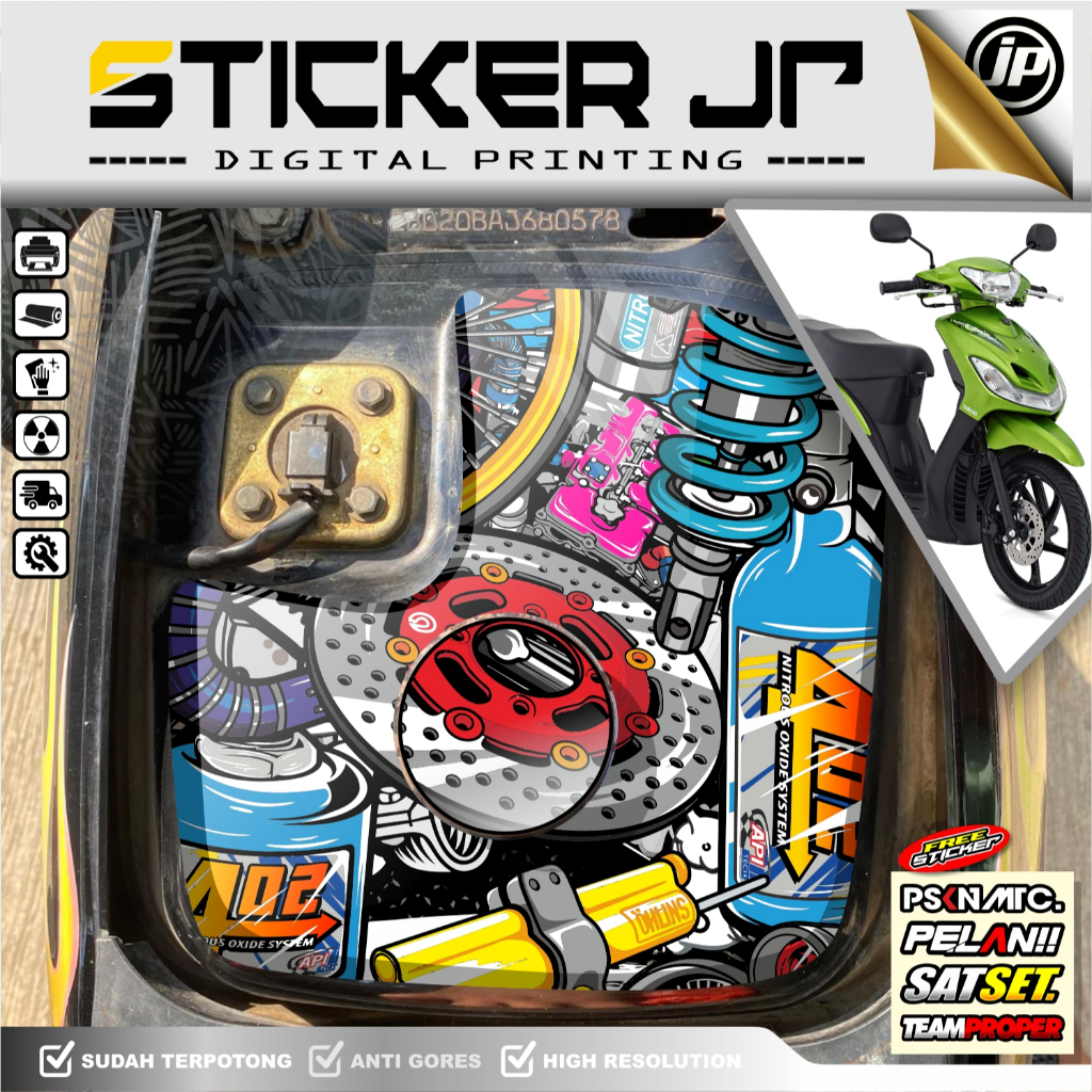 Mio SPORTY สติ๊กเกอร์ติดถังน้ํามัน Mio SMILE Mio Tank Sticker Anti-Fade ...