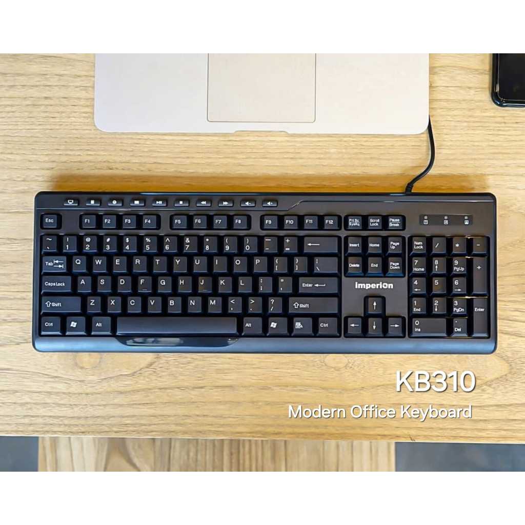 คีย์บอร์ด USB มัลติมีเดีย Imperion KB-310 Slim | Shopee Thailand
