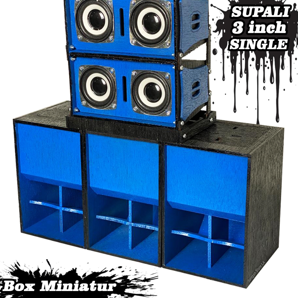 SUPALI 3 INCH กล่องลําโพงจิ๋วสีน้ําเงิน | Shopee Thailand