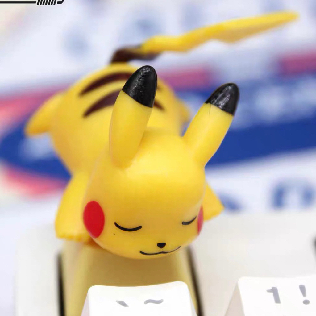 Pokemon Pikachu คีย์บอร์ด Keycaps Mechanical น่ารัก Custom Mechanical ...