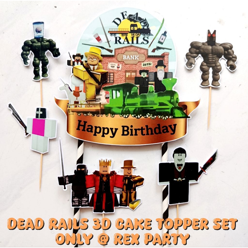 Dead Rails เค้ก Topper / Dead Rails Topper/ Dead Rails เค้ก Topper ...