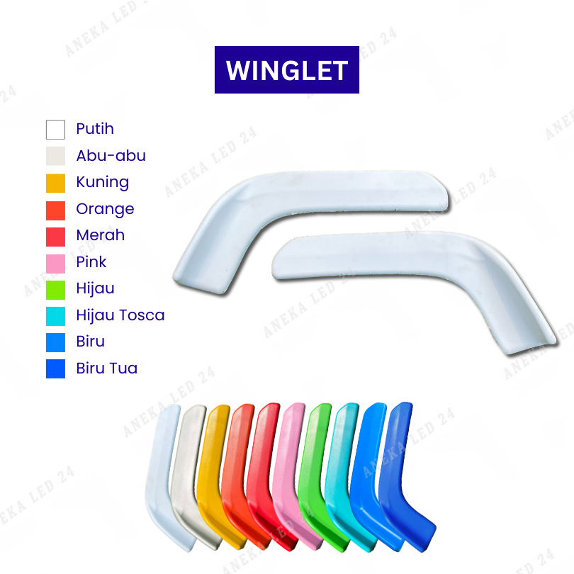 UNIVERSAL WINGLET COMBO PACKAGE FRONT BUMPER COLOR รถบรรทุกรถยนต์ BUS ...