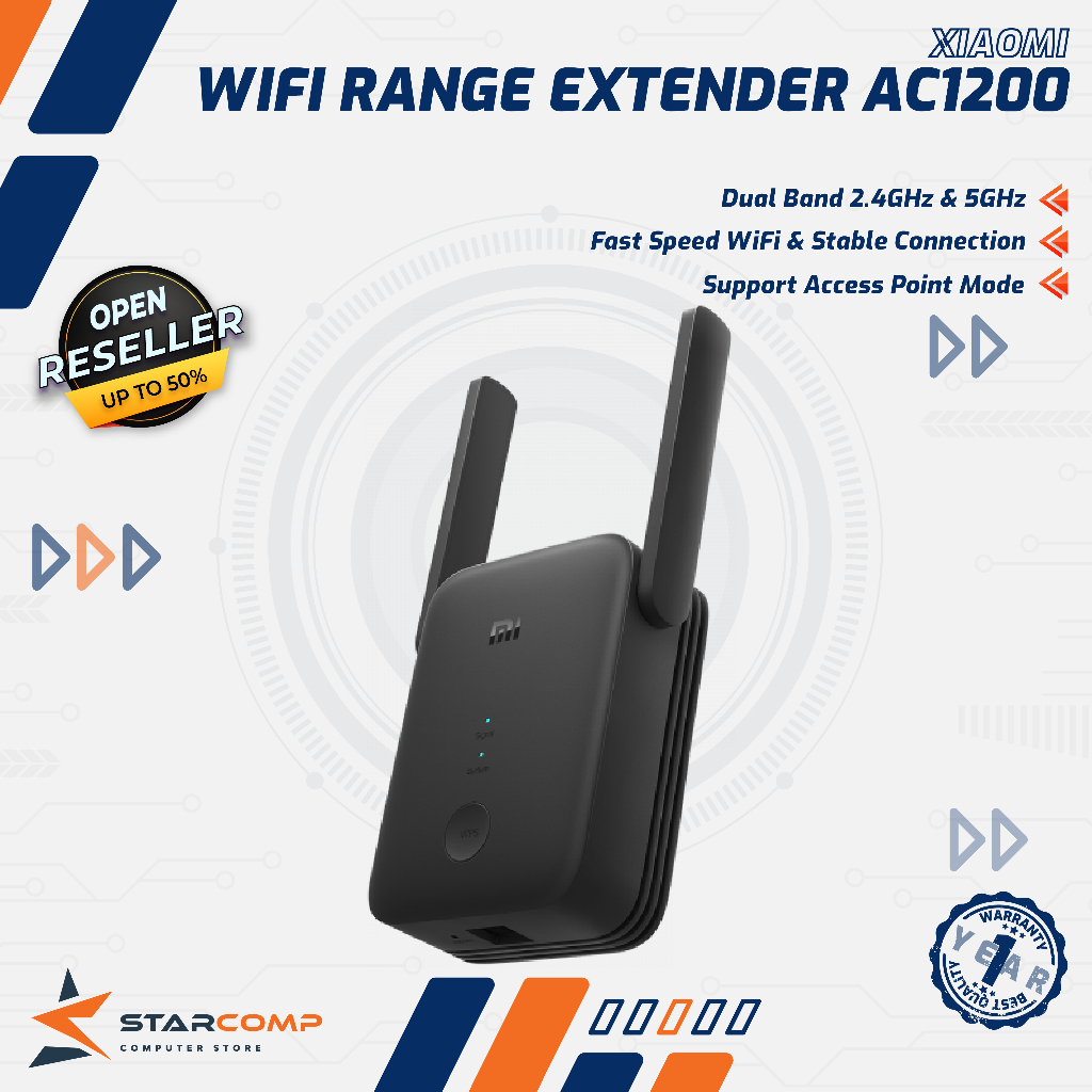 Xiaomi WiFi Range Extender AC1200 Fast & Stable Dual Band WiFi Extender ...