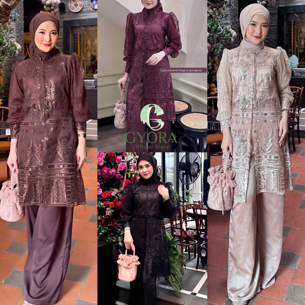 GYORA ONE SET 3IN1 BROKEN OUTER BROCADE TUNIC ชุดผู้หญิง WEDDING ชุด ...