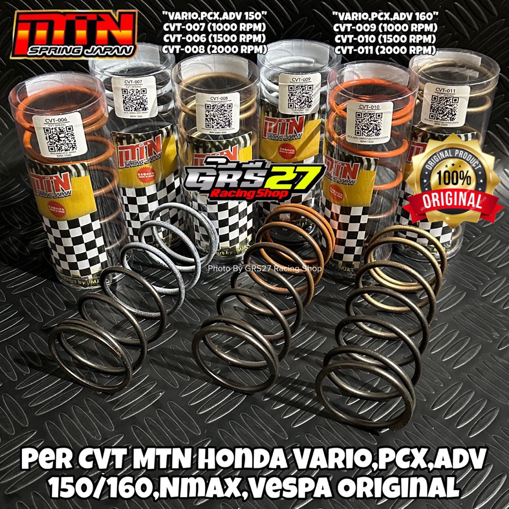 MTN CVT SPRING JAPAN VARIO PCX ADV 150 160 NMAX VESPA 1000,1500,2000 ...