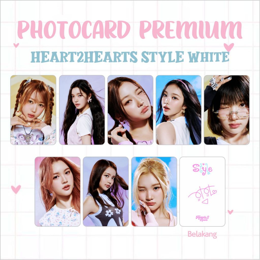 PHOTOCARD PC PREMIUM HEARTS2HEARTS H2H HATUHA THE CHASE STYLE RUDE
