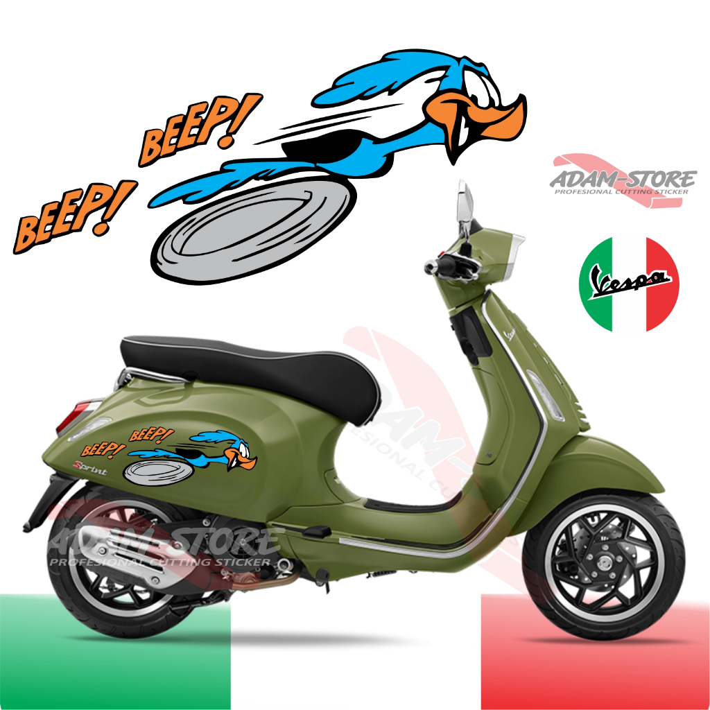 BB3 Vespa Matic Motorcycle Sticker / BEEP BEEEP สติ๊กเกอร์อนิเมะ ...