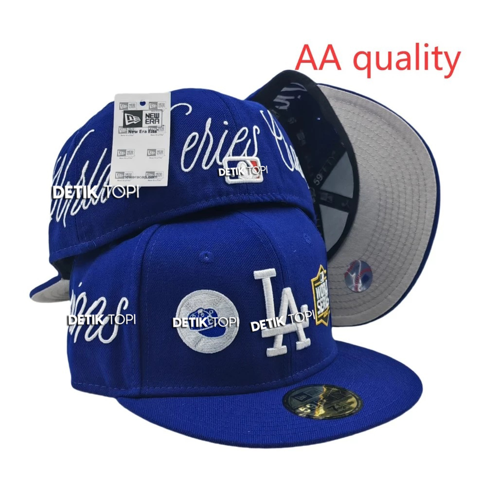 LA Los Angeles ประวัติศาสตร์ Latin Blue White เย็บปักถักร้อย Build Up ...