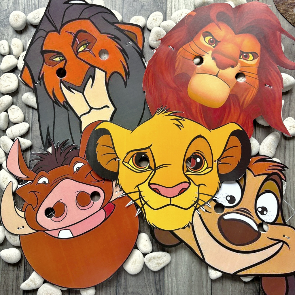 Lion King Party Mask หน้ากากวันเกิดเด็กอุปกรณ์เสริมวันเกิดเด็ก Props ...