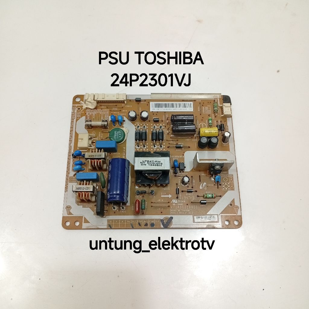 PSU POWER SUPPLY REGULATOR TV LED TOSHIBA 24P2301VJ - PSU POWER SUPPLY ...