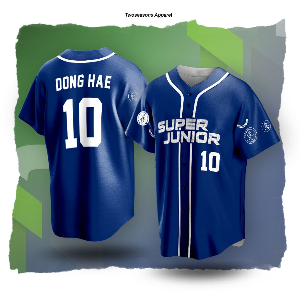 เจอร์ซีย์เบสบอล Unofficial Super Junior Super Show Suju Kpop
