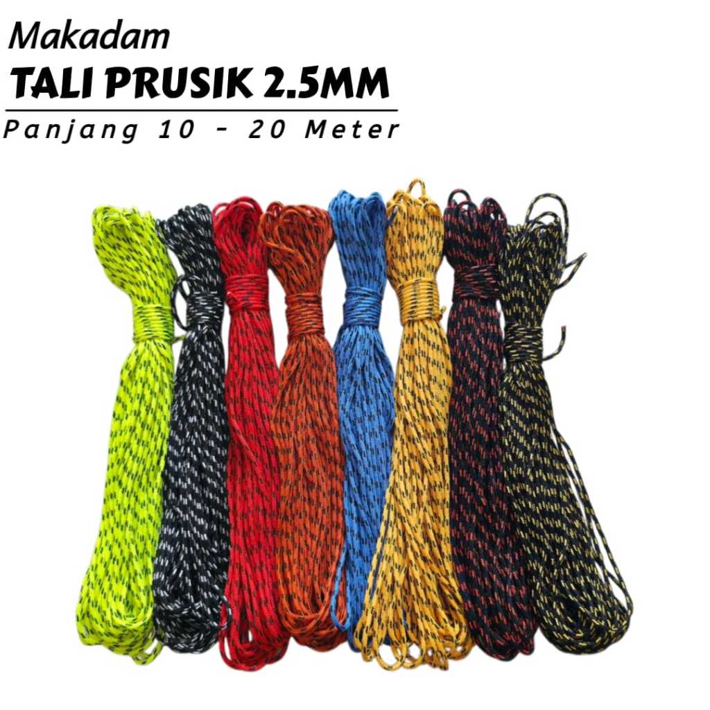 TENDA Prusik Peach Rope 2 มม.2.5 มม.Fleet Binding Rope Camping เต็นท์ ...