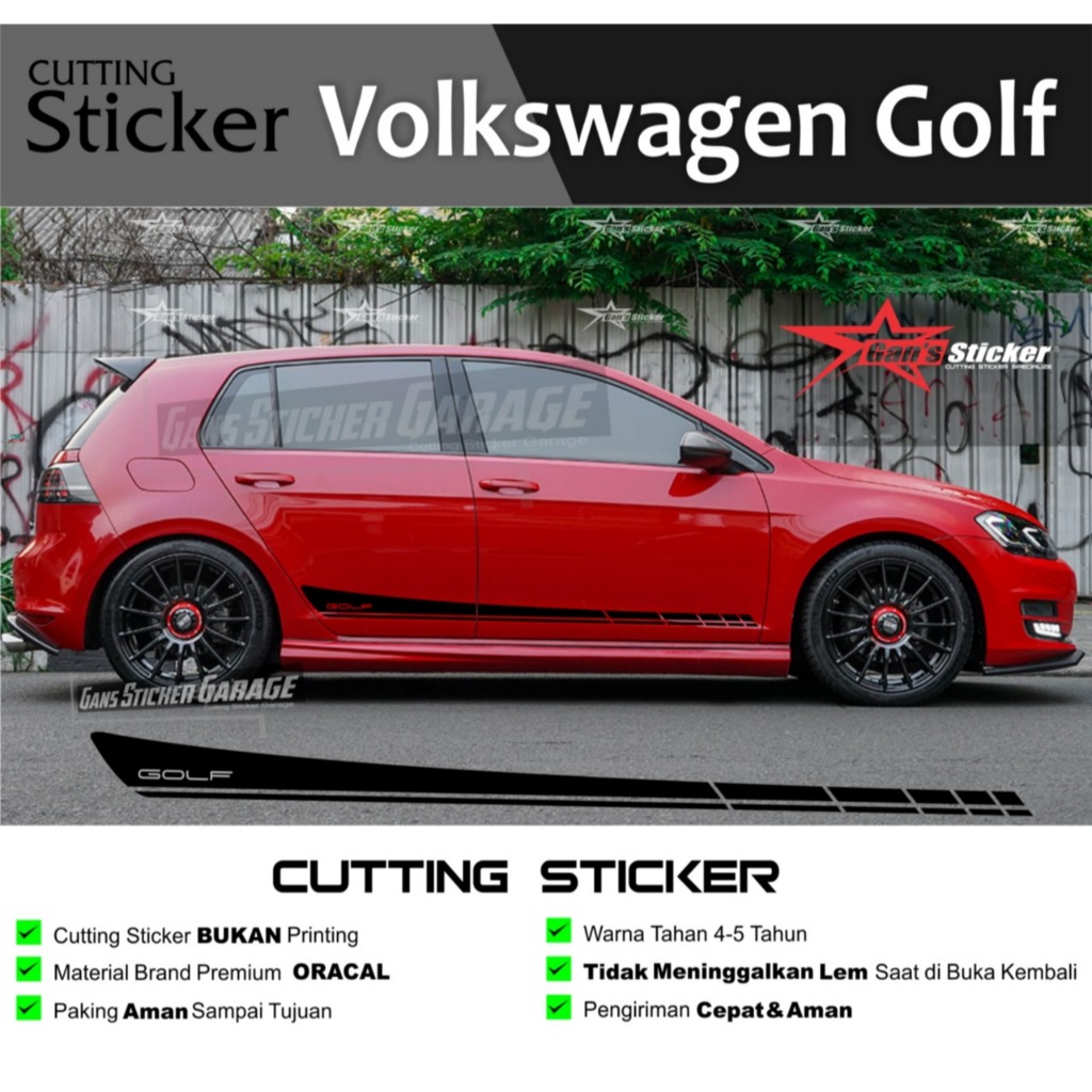 Volkswagen Golf MK7 All New Volkswagen Golf Minimalist Sticker ...