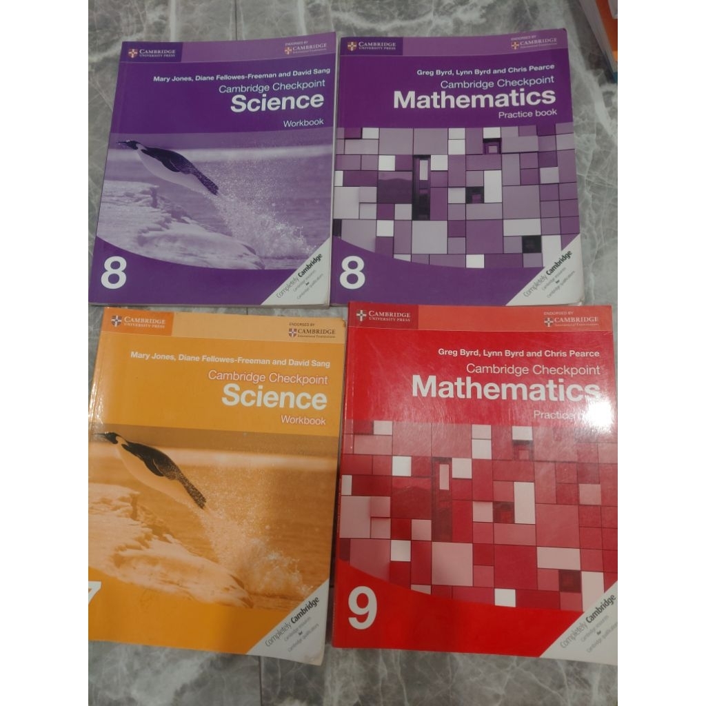 Cambridge Checkpoint Science / คณิตศาสตร์ / สมุดงาน / หนังสือฝึกหัด 7 8 ...