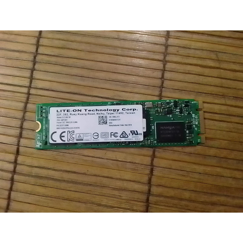 SSD M.2 128 Go – CV1-8B128 – Disque Interne Pour Laptop/PC – SATA III – État Parfait