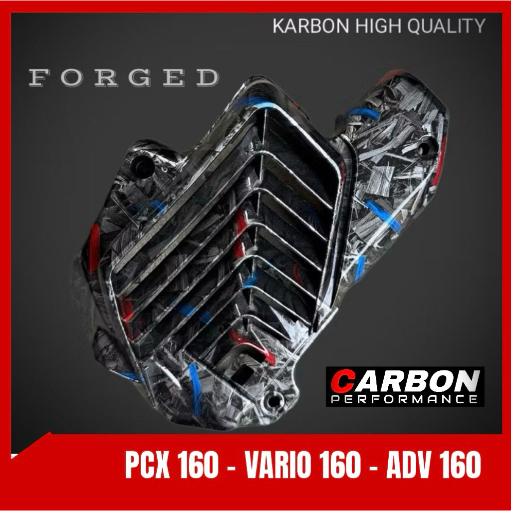 PCX 160 CARBON FORGED RADIATOR CAP ️ฝาหม้อน้ํา pcx 160 carbo Forged wtp ...