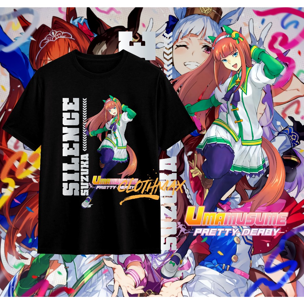 T-shirt Officiel Umamusume Pretty Derby Silence Suzuka - Léger Et Confortable
