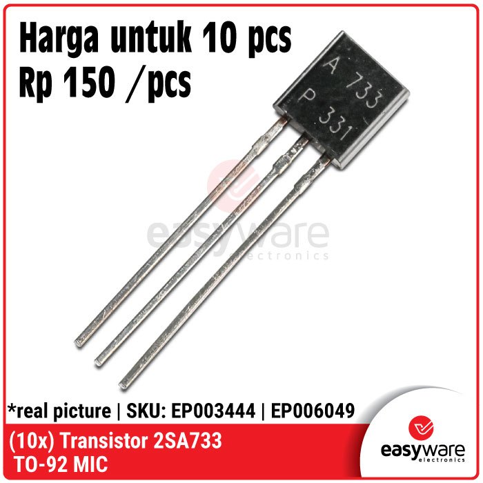 10pcs ทรานซิสเตอร์ 2SA733 A733 TO-92 Bipolar ทรานซิสเตอร์ PNP ...