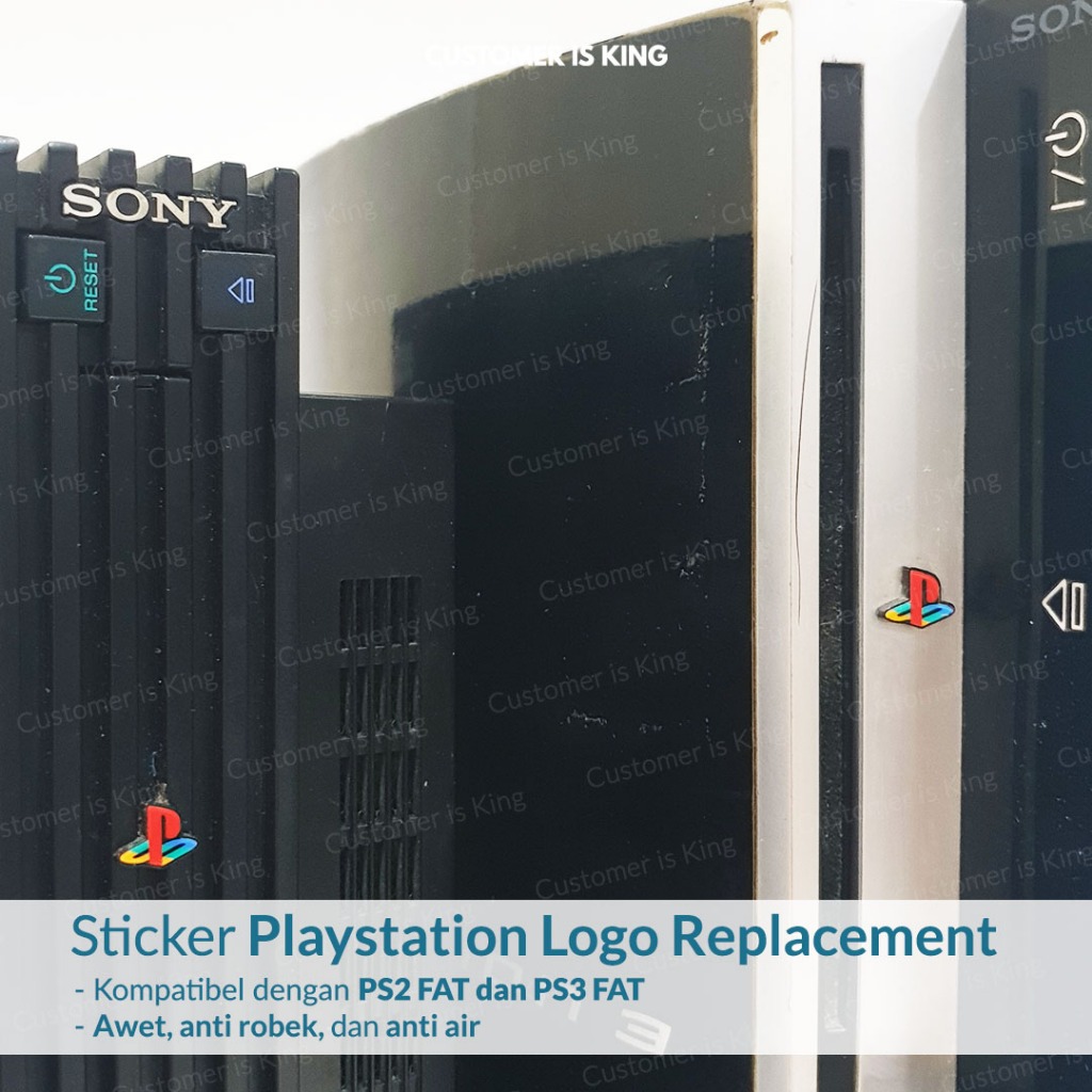 Ps2 PS3 FAT สติ๊กเกอร์ Playstation โลโก้ทดแทน | Shopee Thailand
