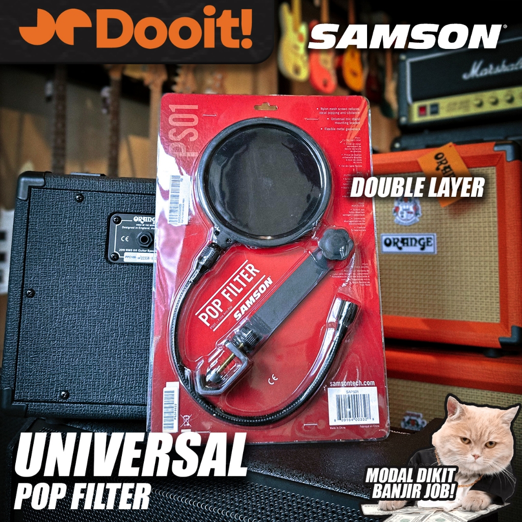 Samson PS01 / PS 01 Pop Filter Microphone Condenser / Dynamic Double ...