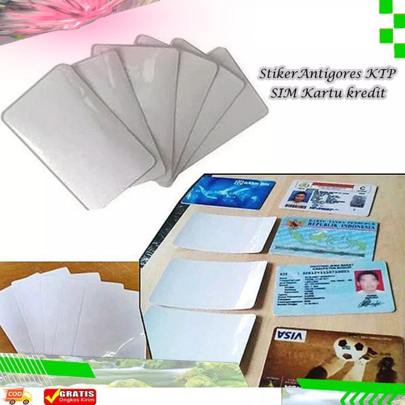 สติ๊กเกอร์ป้องกันการเลื่อนที่ชัดเจน KTP CARD SIM ATM COATINGS ...