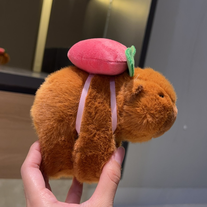 Gantungan สัตว์ Capybara ตุ๊กตาพวงกุญแจ Capybara Snot ตุ๊กตา ...