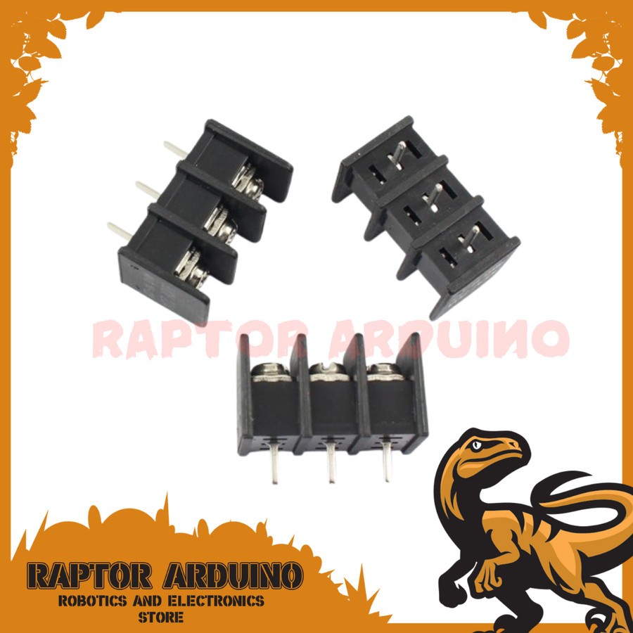 Hitam Kf25 3p Terminal Block Black PCB 3 P KF 25 สลักเกลียวคุณภาพ ...