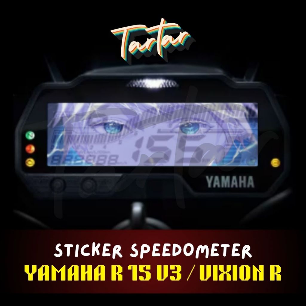 สติ๊กเกอร์เรือนไมล์โปร่งใส Anime R15 V3 / VIXION R | Shopee Thailand