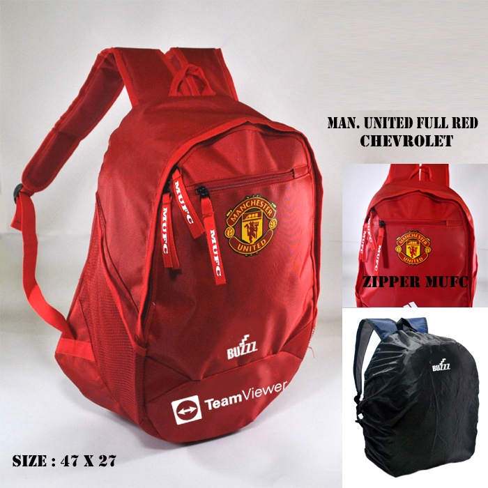 Manchester United Core Stripe Backpack – Official Licensed School Bag, 40L Capacity, Laptop Friendly 10 thumbnail image