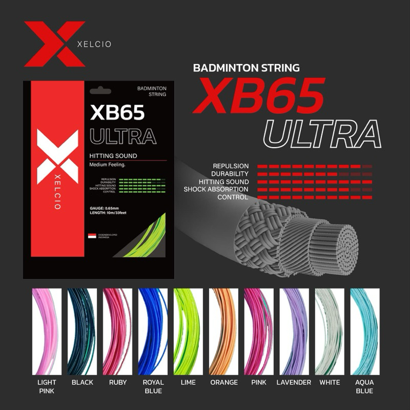 สายแบดมินตัน Xelcio XB65 Ultra ดั้งเดิม | Shopee Thailand