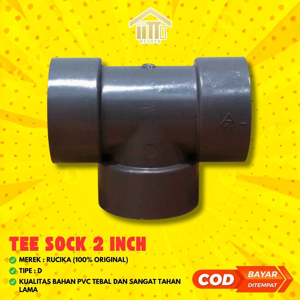 2 INCH RUCIKA PVC PIPE SOCK TEE (D) / 2