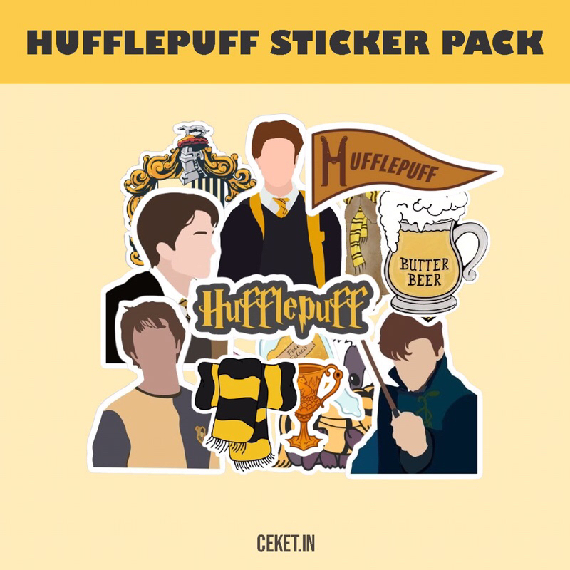 Hufflepuff Sticker Pack - สติ๊กเกอร์ Harry Potter (16 ชิ้น) | Shopee ...