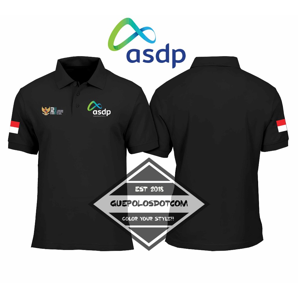 ประเภท 02 - POLOSHIRT โลโก้ asdp indonesia ferry BUMN - asdp indonesia ...